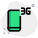 Cell phone with third generation network connectivity icon