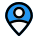 Map location pin for user working remotely icon