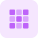 caixas quadradas externas-célula-malha-design-modelo-layout-grade-trítono-tal-revivo icon