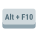 tecla alt-mais-f10 icon