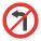 No Turn Left icon