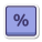 Prozentschlüssel icon
