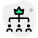 Employees under the Crown branch department isolated on a white background icon