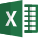 Excel is a spreadsheet developed by microsoft icon