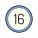 16 cercles icon