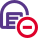 Delete storage warehouse logotype for digital logistics portal icon