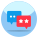 external-Feedback-Chat-shopping-and-commerce-flat-circular-vectorslab icon