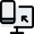 Computer to cell phone media sharing or mirroring software icon