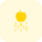Apple with an upward logotype isolated on white background icon