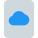 Cloud stored file with online content isolated on a white background icon