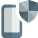Mobile protection with anti virus protection badge icon