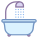 Dusche und Badewanne icon