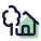 Maison avec jardin icon