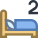두 침대 icon