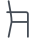 vista laterale sulla sedia da pranzo icon