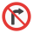 No Turn Right icon