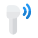 Wirelessly connecting earphone for communication and media experience icon