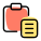 Paste the content to clipboard, computer file system. icon