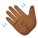 машет рукой-средний-темный тон кожи icon