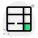 Right columb with rows table template layout icon