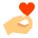 Hand Holding Heart icon