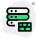 Firewall protected server computers isolated on a white background icon