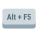 tecla alt más f5 icon