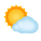 Sun Behind Small Cloud icon