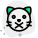 Cat face mouth crossed for forbidden speaking expression emoji icon