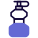 Water bottle with glucose to enhance energy levels icon