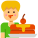 Kid Eating Dessert icon