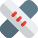 Bandage for minor injuries isolated on a white background icon