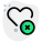 Delete previous heart rating stored on a smartphone icon