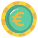 欧元硬币 icon