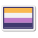 Флаг небинарных людей icon