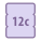 12C icon