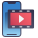 video-movil-externo-movil-rabit-jes-gradiente-plano-rabit-jes icon