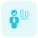 Button alignment of a word document for an businessman to adjust icon