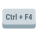 Ctrl 加 F4 键 icon