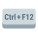 tasto ctrl-più-f12 icon
