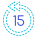 Torna 15 secondi indietro icon