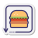 Fast Food Drive durch icon
