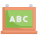 Abc in board icon