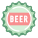 Capsule de bouteille de bière icon