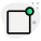 Blank file format application with circular dot icon