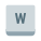 W Key icon