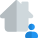 House owner of a private house property isolated on a white background icon