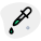 Pipette dropper testing in a chemical analysis icon