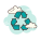 Signo de reciclaje icon