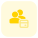 Financial information of a group of peers layout icon